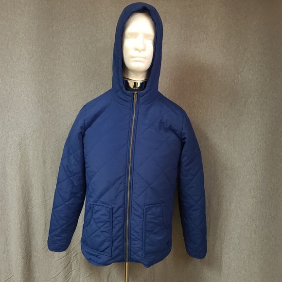 Vtg Polar King By Key Mens Large Reg Blue Full Zip Quilted Workwear Lined Jacket - Picture 13 of 16